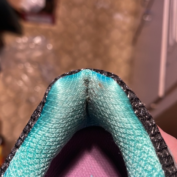 Women’s ASICS IGS Dynamic Duomax 7.5 Teal/Purple/Black Running Shoe - Picture 8 of 8